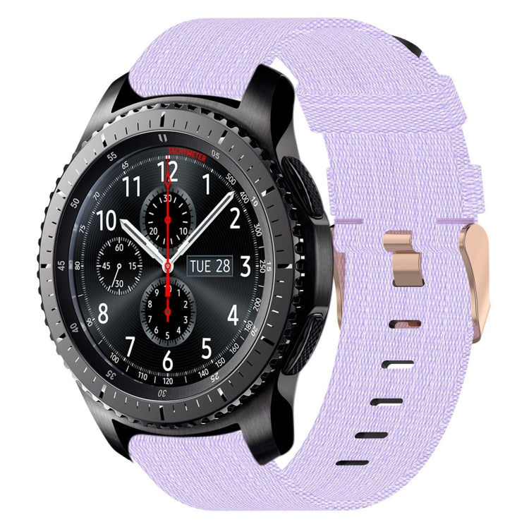 22mm Nylon Woven Watch Band, For Samsung Galaxy Watch3 45mm, For Samsung Galaxy Watch 46mm, For Samsung Gear S3 Classic, For Samsung Gear S3 Frontier