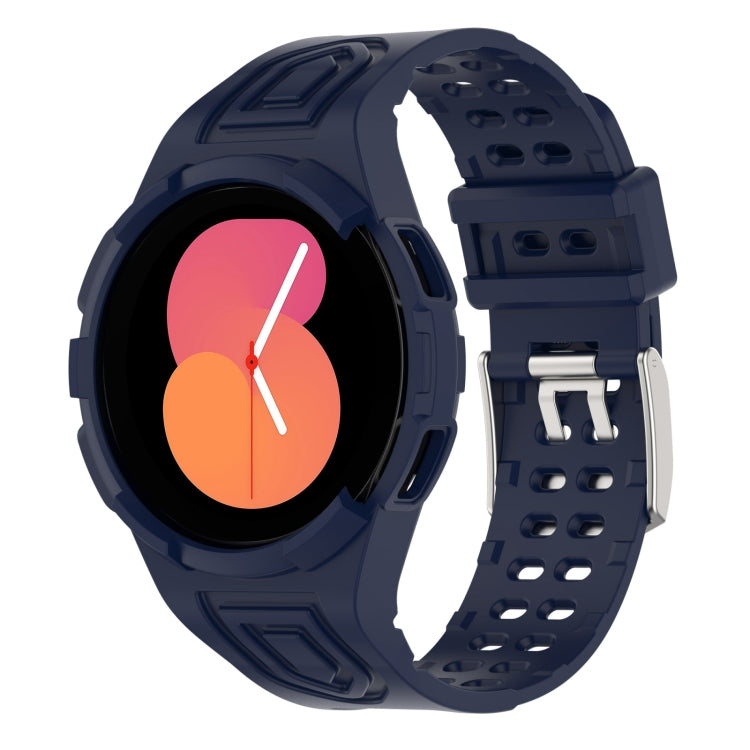 Armor Integrated TPU Double-Pin Buckle Smart Watch Band, For Samsung Galaxy Watch5 40mm, For Samsung Galaxy Watch5 44mm, For Samsung Galaxy Watch4 44mm
