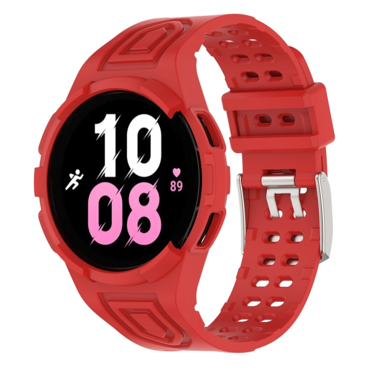 Armor Integrated TPU Double-Pin Buckle Smart Watch Band, For Samsung Galaxy Watch5 40mm, For Samsung Galaxy Watch5 44mm, For Samsung Galaxy Watch4 44mm