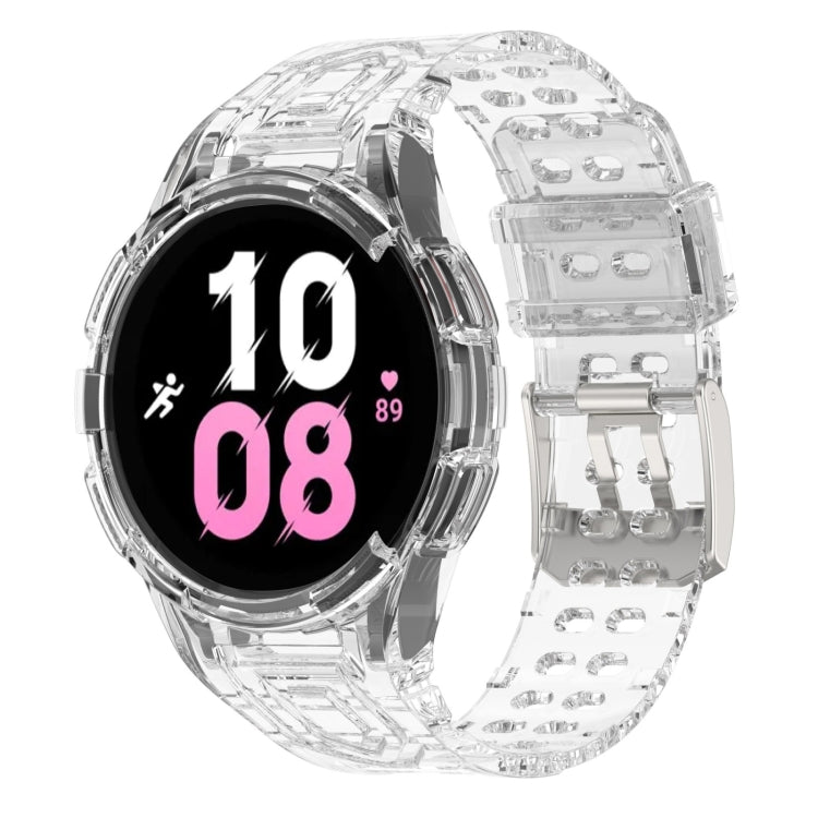 Armor Integrated TPU Double-Pin Buckle Smart Watch Band, For Samsung Galaxy Watch5 40mm, For Samsung Galaxy Watch5 44mm, For Samsung Galaxy Watch4 44mm