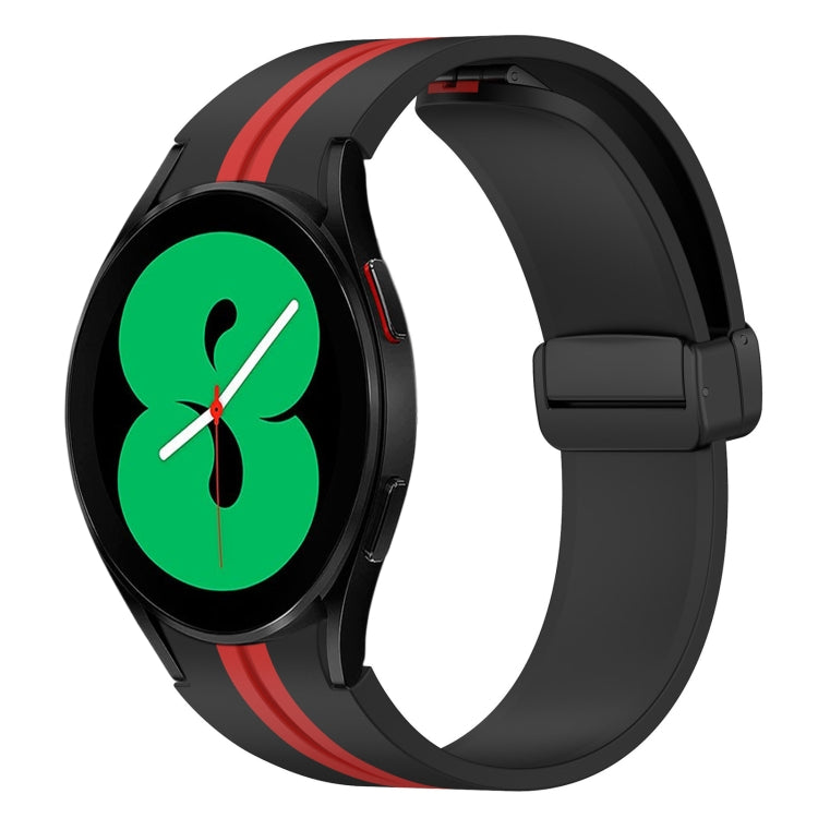 Folding Magnetic Clasp Silicone Watch Band, For Samsung Galaxy Watch 5 44mm, For Samsung Galaxy Watch 5 40mm, For Samsung Galaxy Watch 4 44mm, For Samsung Galaxy Watch 4 40mm
