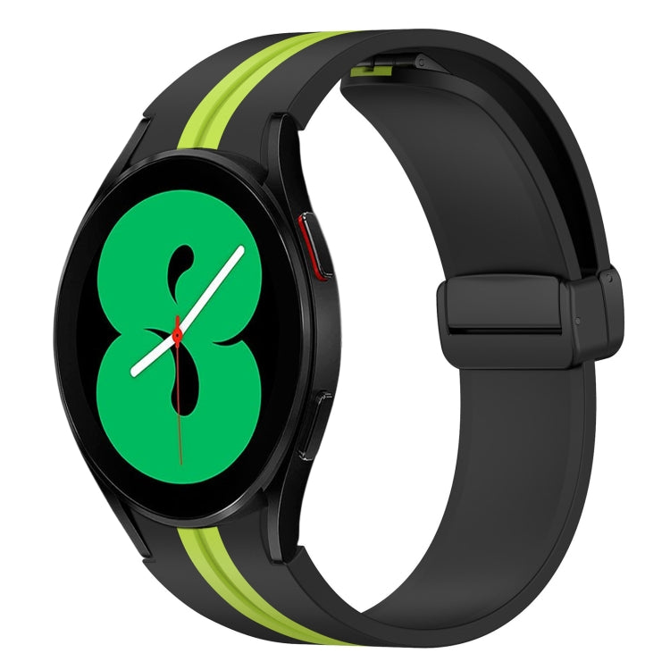 Folding Magnetic Clasp Silicone Watch Band, For Samsung Galaxy Watch 5 44mm, For Samsung Galaxy Watch 5 40mm, For Samsung Galaxy Watch 4 44mm, For Samsung Galaxy Watch 4 40mm