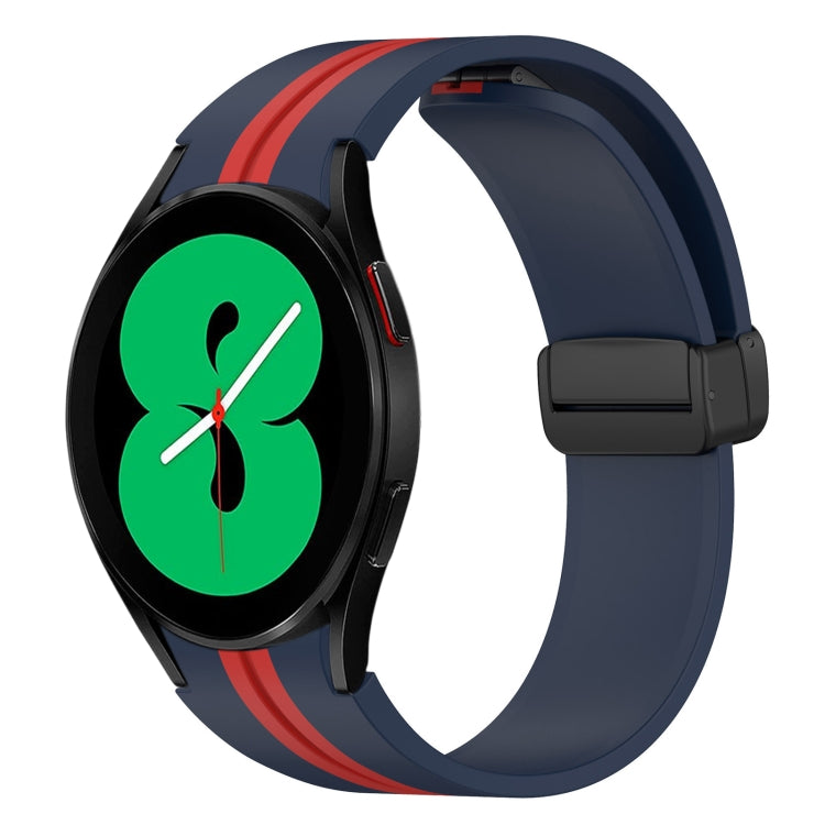 Folding Magnetic Clasp Silicone Watch Band, For Samsung Galaxy Watch 5 44mm, For Samsung Galaxy Watch 5 40mm, For Samsung Galaxy Watch 4 44mm, For Samsung Galaxy Watch 4 40mm