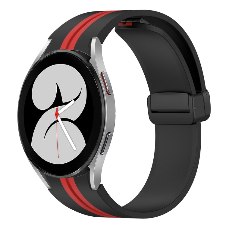 Folding Magnetic Clasp Silicone Watch Band, For Samsung Galaxy Watch 5 44mm, For Samsung Galaxy Watch 5 40mm, For Samsung Galaxy Watch 4 44mm, For Samsung Galaxy Watch 4 40mm