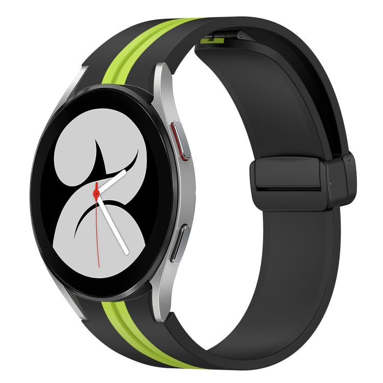 Folding Magnetic Clasp Silicone Watch Band, For Samsung Galaxy Watch 5 44mm, For Samsung Galaxy Watch 5 40mm, For Samsung Galaxy Watch 4 44mm, For Samsung Galaxy Watch 4 40mm