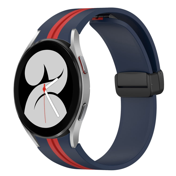 Folding Magnetic Clasp Silicone Watch Band, For Samsung Galaxy Watch 5 44mm, For Samsung Galaxy Watch 5 40mm, For Samsung Galaxy Watch 4 44mm, For Samsung Galaxy Watch 4 40mm