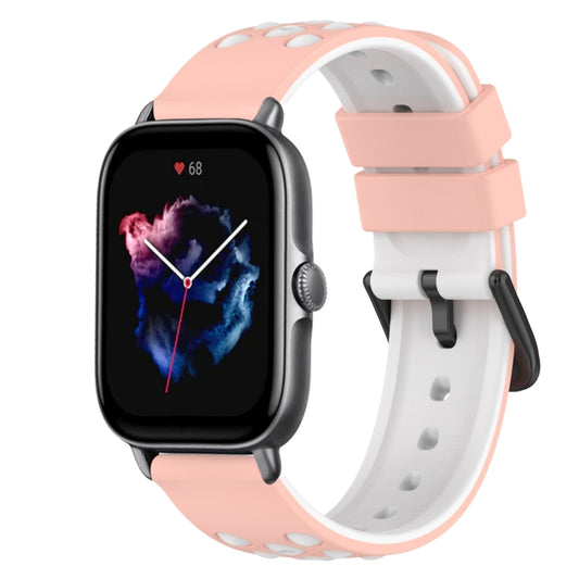 22mm Two-Color Silicone Watch Band, For Amazfit GTS 3, For Amazfit GTS 2E, For Amazfit GTS 2 Mini, For Amazfit GTS 2