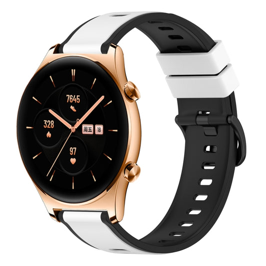 22mm Two-Color Silicone Watch Band, For Honor Watch GS 3, For Honor Watch GS Pro, For Honor Magic Watch 2 46mm, For Honor Watch Dream
