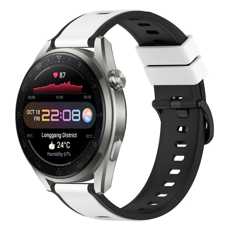 22mm Two-Color Silicone Watch Band, For Huawei Watch 3 Pro New