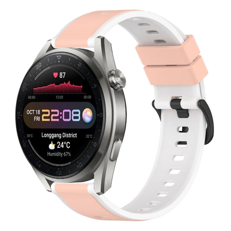 22mm Two-Color Silicone Watch Band, For Huawei Watch 3 Pro New
