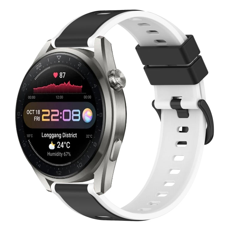 22mm Two-Color Silicone Watch Band, For Huawei Watch 3 Pro New