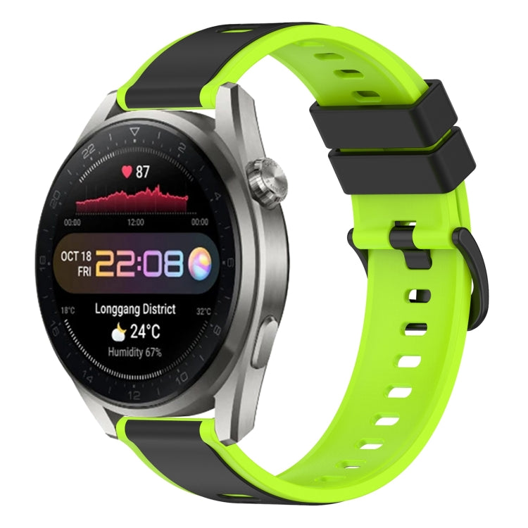 22mm Two-Color Silicone Watch Band, For Huawei Watch 3 Pro New