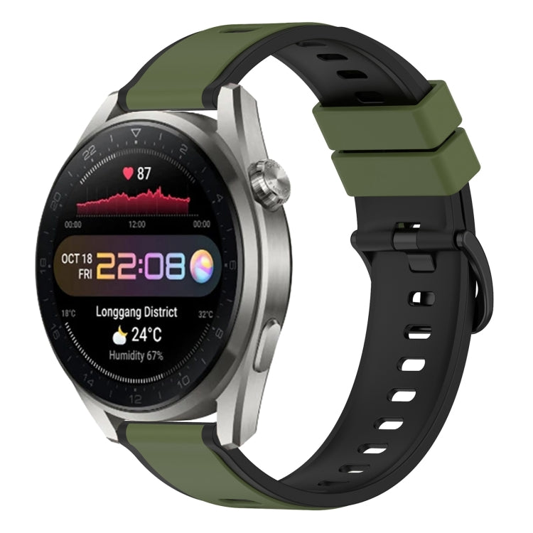 22mm Two-Color Silicone Watch Band, For Huawei Watch 3 Pro New