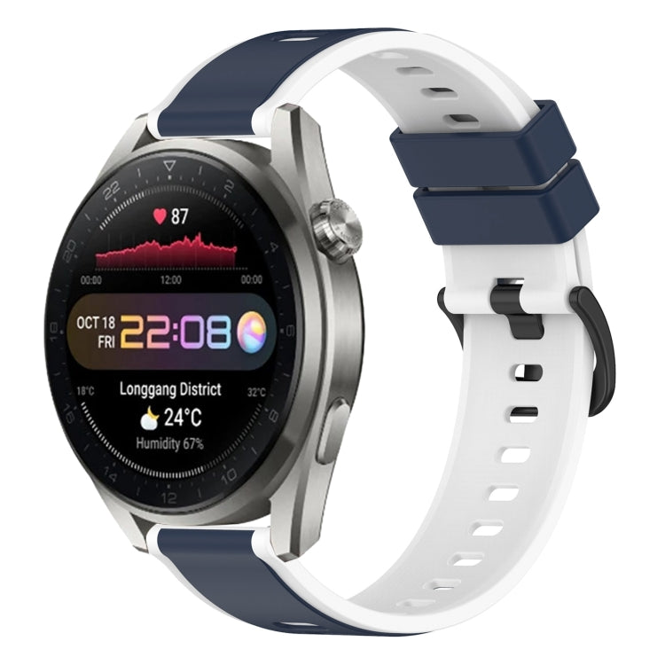22mm Two-Color Silicone Watch Band, For Huawei Watch 3 Pro New