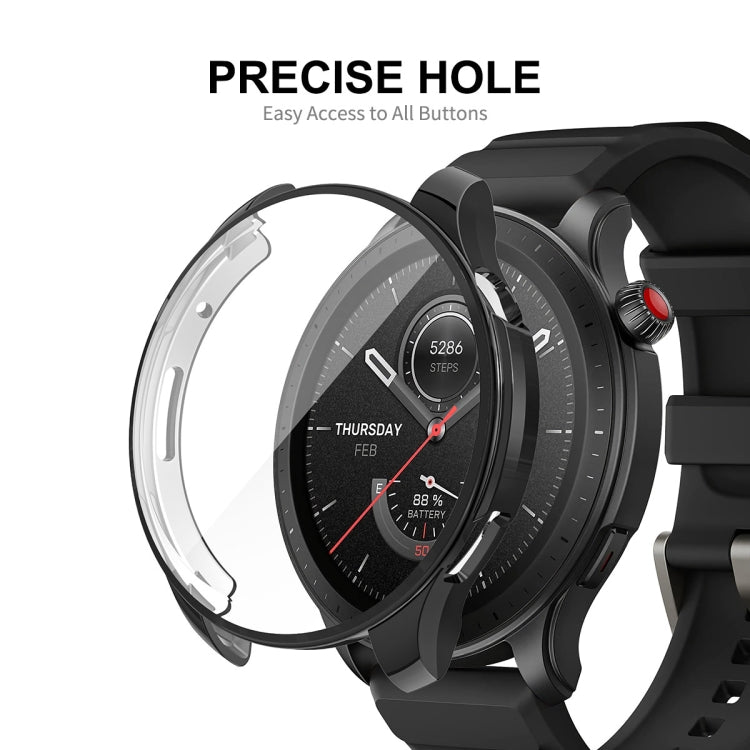 For Amazfit GTR 4 ENKAY Hat-Prince Electroplated TPU Case with Screen Film