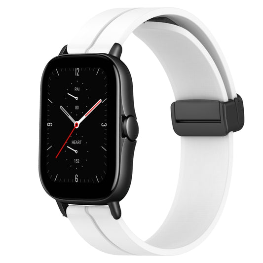 20mm Solid Color Magnetic Clasp Silicone Watch Band, For Amazfit GTS 2, For Amazfit GTS, For Amazfit GTR 42mm, For Amazfit Pop Pro