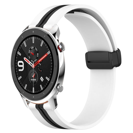 22mm Folding Magnetic Clasp Silicone Watch Band, For Amazfit GTR 4, For Amazfit GTR 3, For Amazfit GTR 3 Pro, For Amazfit GTR 2e