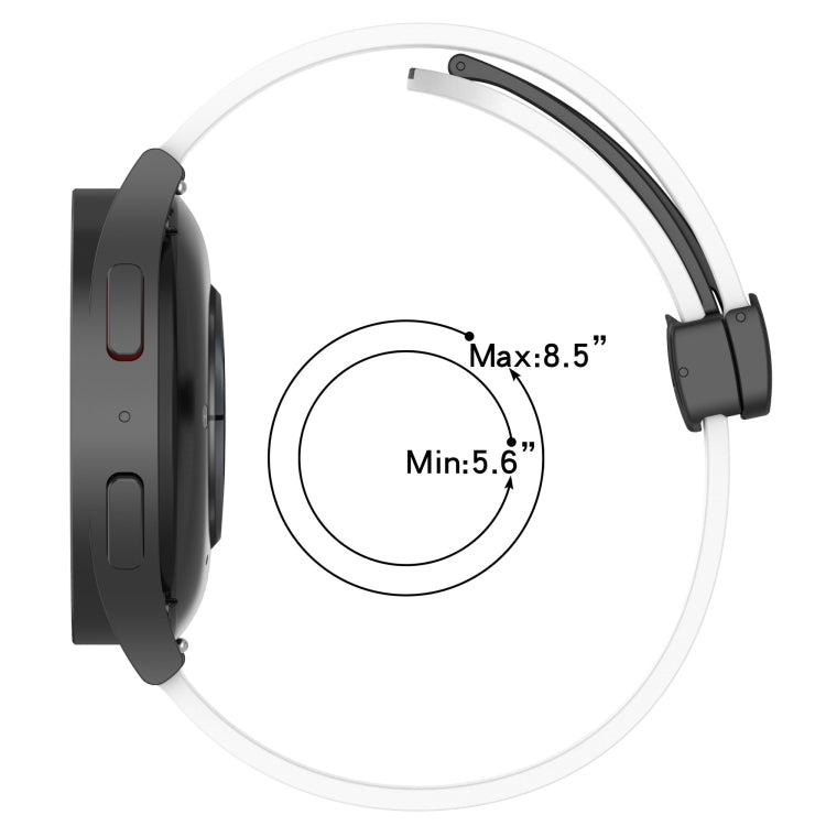 22mm Folding Magnetic Clasp Silicone Watch Band, For Huawei Watch 3 Pro New