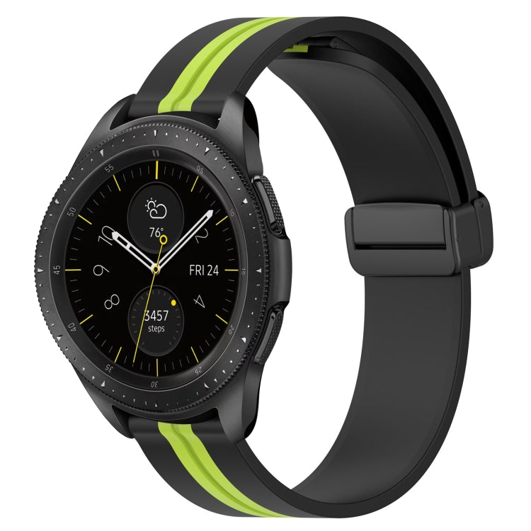 20mm Folding Magnetic Clasp Silicone Watch Band, For Samsung Galaxy Watch Active 2 40mm, For Samsung Galaxy Watch Active 2 44mm, For Samsung Galaxy Watch 42mm