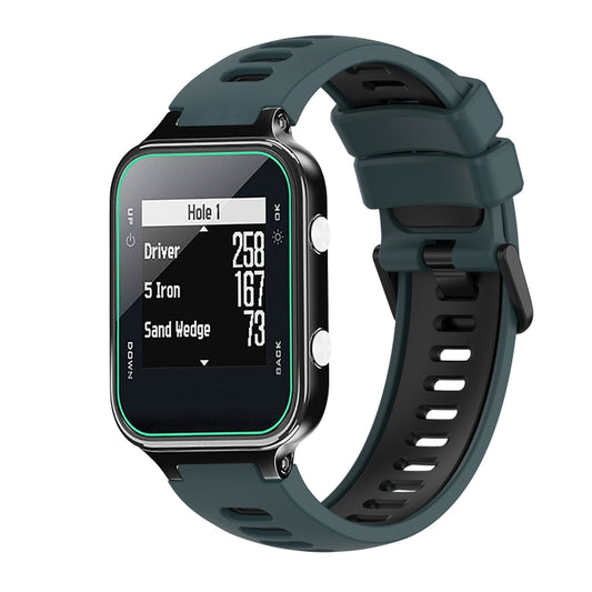 Two-Color Silicone Watch Band, For Garmin Approach S20, For Garmin Approach S5, For Garmin Approach S6