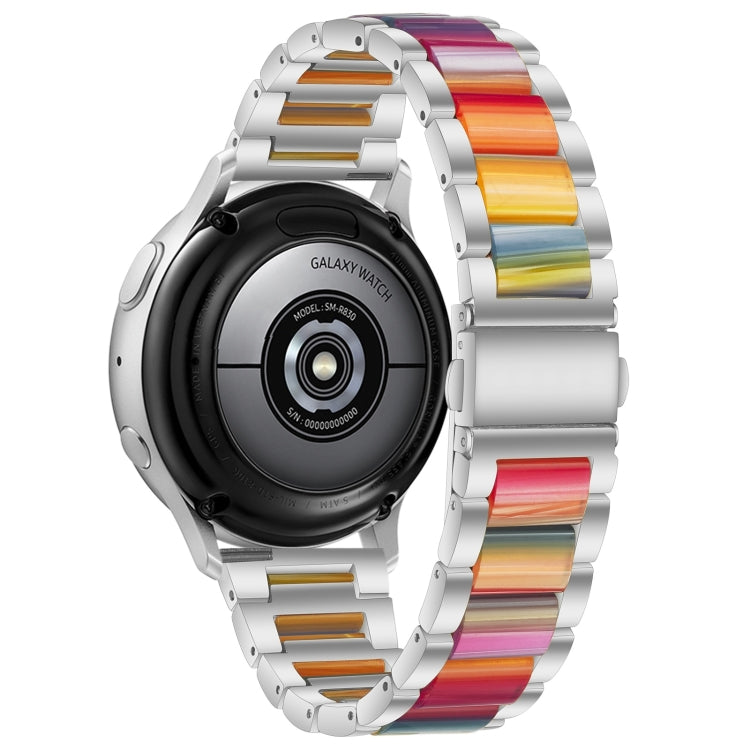 Interbead Resin Metal Watch Band, For Galaxy Watch 4 Classic 42 / 46mm