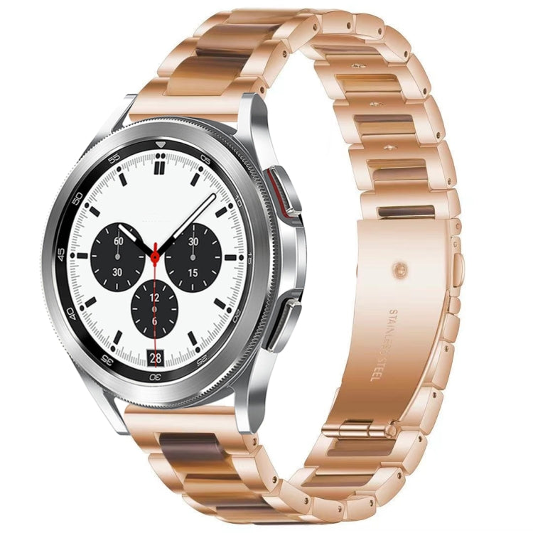 Interbead Resin Metal Watch Band, For Galaxy Watch 4 Classic 42 / 46mm