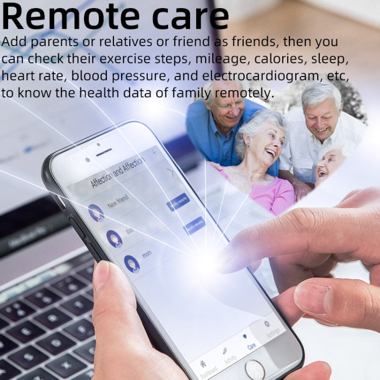 KS03 1.72 inch Color Screen Smart Watch,Support Heart Rate Monitoring / Blood Pressure Monitoring