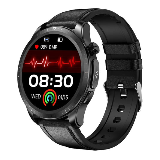 E420 1.39 inch Color Screen Smart Watch,Leather Watchband,Support Heart Rate Monitoring / Blood Pressure Monitoring