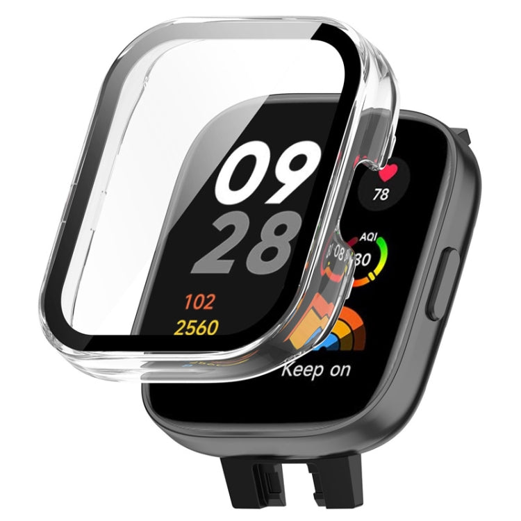 For Redmi Watch 3 ENKAY Hat-Prince Full Coverage PC Frame + Tempered Glass Film Watch Case