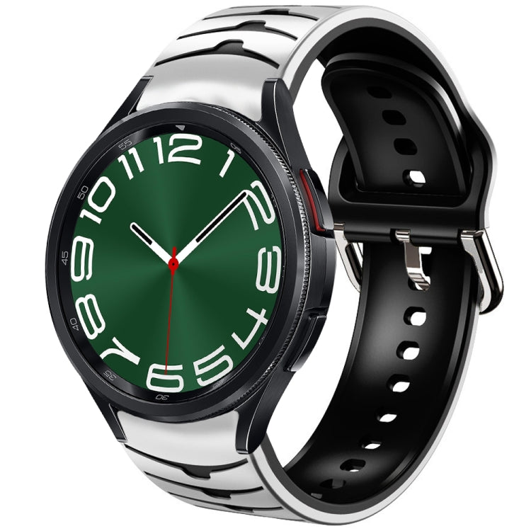 Curved Texture Silicone Watch Band, For Samsung Galaxy Watch 6 Classic 47mm, For Samsung Galaxy Watch 6 44mm, For Samsung Galaxy Watch 6 40mm