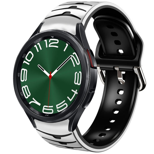 Curved Texture Silicone Watch Band, For Samsung Galaxy Watch 6 Classic 47mm, For Samsung Galaxy Watch 6 44mm, For Samsung Galaxy Watch 6 40mm