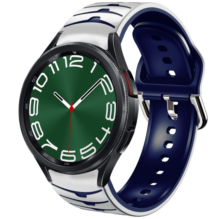 Curved Texture Silicone Watch Band, For Samsung Galaxy Watch 6 Classic 47mm, For Samsung Galaxy Watch 6 44mm, For Samsung Galaxy Watch 6 40mm