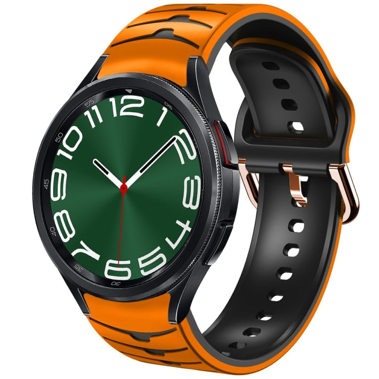Curved Texture Silicone Watch Band, For Samsung Galaxy Watch 6 Classic 47mm, For Samsung Galaxy Watch 6 44mm, For Samsung Galaxy Watch 6 40mm