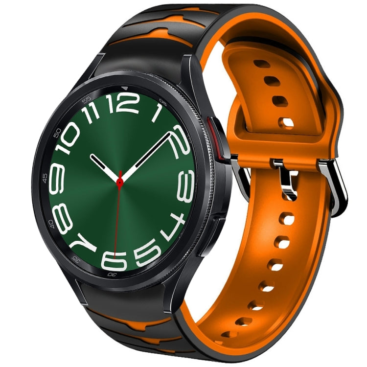 Curved Texture Silicone Watch Band, For Samsung Galaxy Watch 6 Classic 47mm, For Samsung Galaxy Watch 6 44mm, For Samsung Galaxy Watch 6 40mm