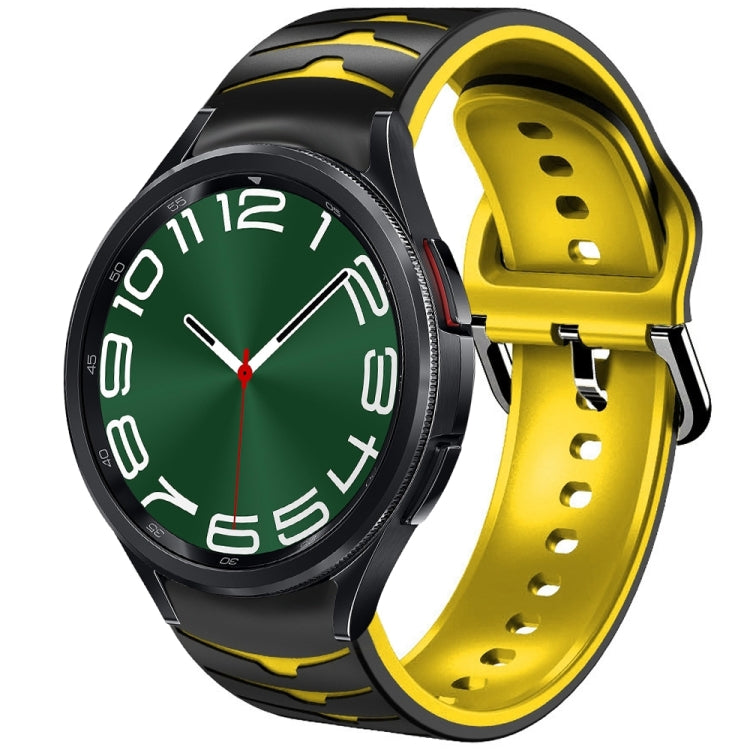 Curved Texture Silicone Watch Band, For Samsung Galaxy Watch 6 Classic 47mm, For Samsung Galaxy Watch 6 44mm, For Samsung Galaxy Watch 6 40mm