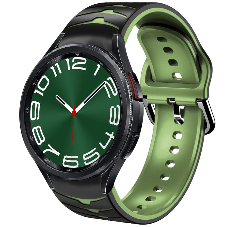 Curved Texture Silicone Watch Band, For Samsung Galaxy Watch 6 Classic 47mm, For Samsung Galaxy Watch 6 44mm, For Samsung Galaxy Watch 6 40mm