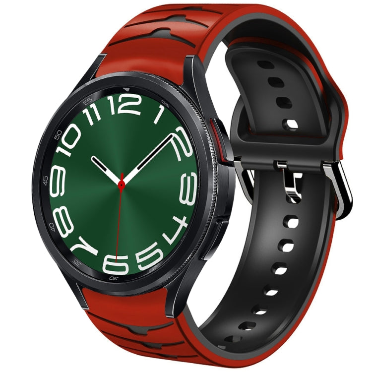 Curved Texture Silicone Watch Band, For Samsung Galaxy Watch 6 Classic 47mm, For Samsung Galaxy Watch 6 44mm, For Samsung Galaxy Watch 6 40mm