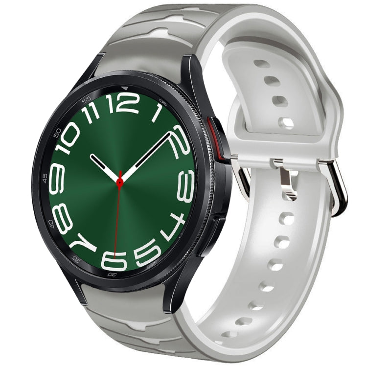 Curved Texture Silicone Watch Band, For Samsung Galaxy Watch 6 Classic 47mm, For Samsung Galaxy Watch 6 44mm, For Samsung Galaxy Watch 6 40mm