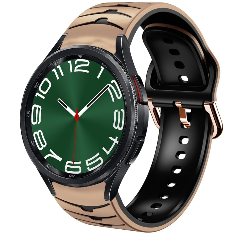 Curved Texture Silicone Watch Band, For Samsung Galaxy Watch 6 Classic 47mm, For Samsung Galaxy Watch 6 44mm, For Samsung Galaxy Watch 6 40mm