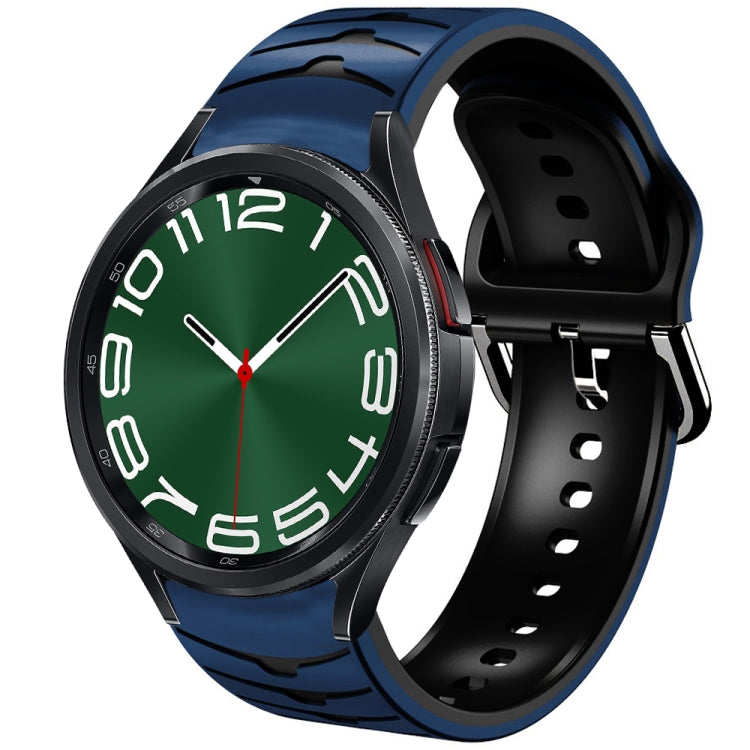 Curved Texture Silicone Watch Band, For Samsung Galaxy Watch 6 Classic 47mm, For Samsung Galaxy Watch 6 44mm, For Samsung Galaxy Watch 6 40mm