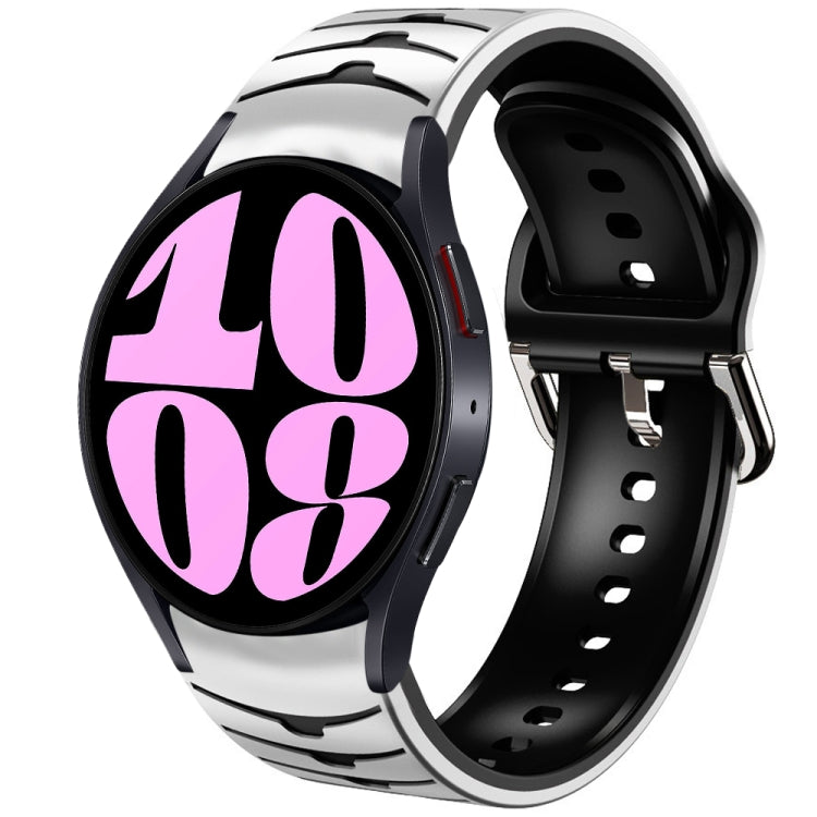 Curved Texture Silicone Watch Band, For Samsung Galaxy Watch 6 Classic 47mm, For Samsung Galaxy Watch 6 44mm, For Samsung Galaxy Watch 6 40mm