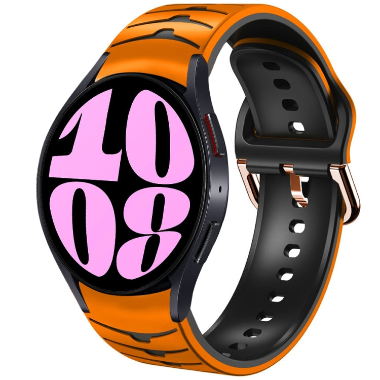 Curved Texture Silicone Watch Band, For Samsung Galaxy Watch 6 Classic 47mm, For Samsung Galaxy Watch 6 44mm, For Samsung Galaxy Watch 6 40mm