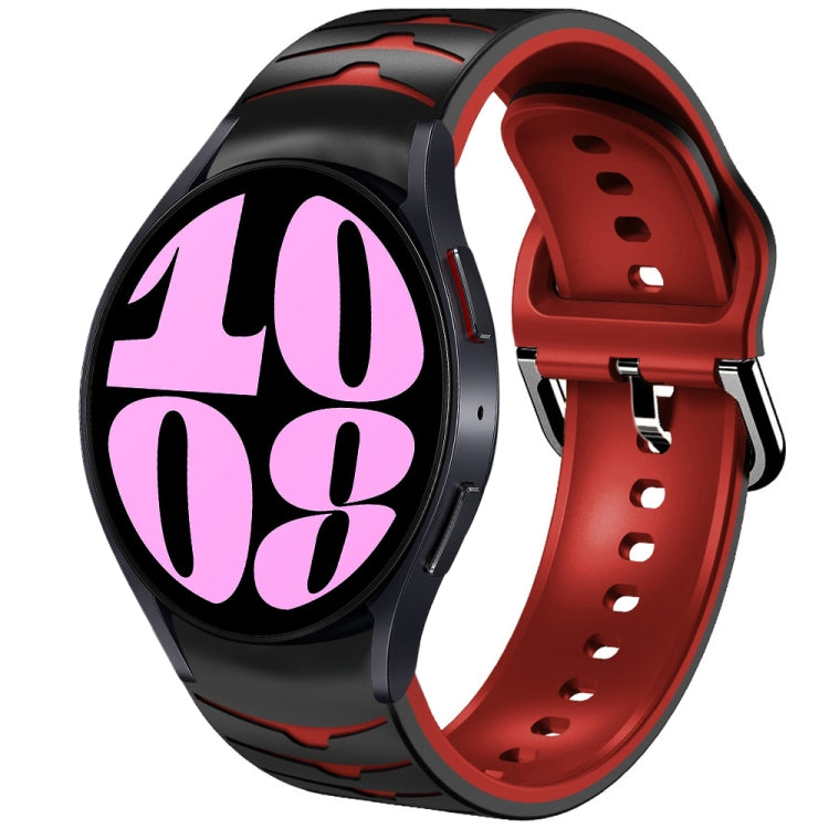 Curved Texture Silicone Watch Band, For Samsung Galaxy Watch 6 Classic 47mm, For Samsung Galaxy Watch 6 44mm, For Samsung Galaxy Watch 6 40mm
