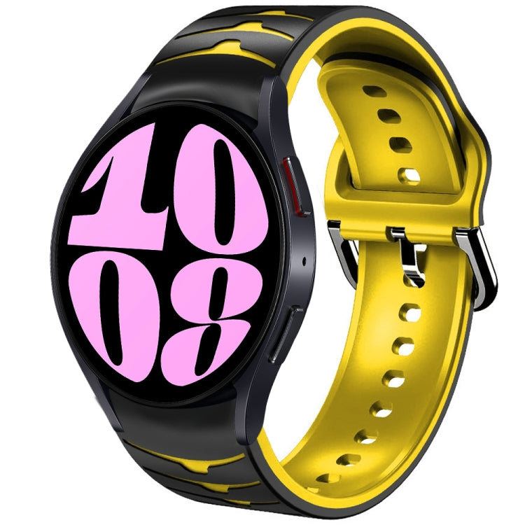Curved Texture Silicone Watch Band, For Samsung Galaxy Watch 6 Classic 47mm, For Samsung Galaxy Watch 6 44mm, For Samsung Galaxy Watch 6 40mm