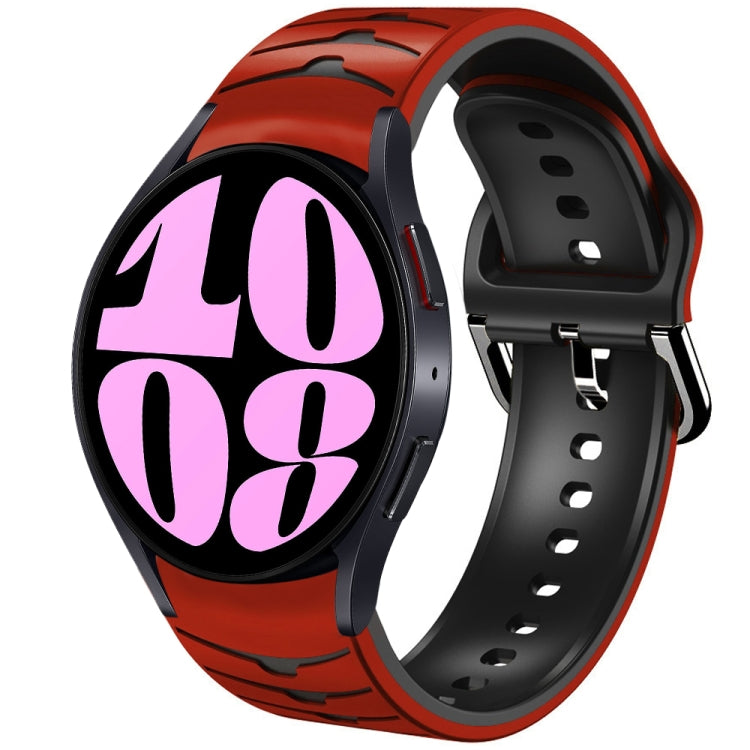 Curved Texture Silicone Watch Band, For Samsung Galaxy Watch 6 Classic 47mm, For Samsung Galaxy Watch 6 44mm, For Samsung Galaxy Watch 6 40mm