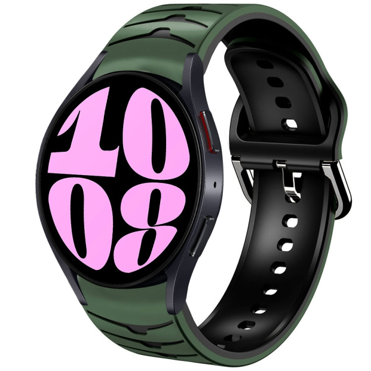 Curved Texture Silicone Watch Band, For Samsung Galaxy Watch 6 Classic 47mm, For Samsung Galaxy Watch 6 44mm, For Samsung Galaxy Watch 6 40mm
