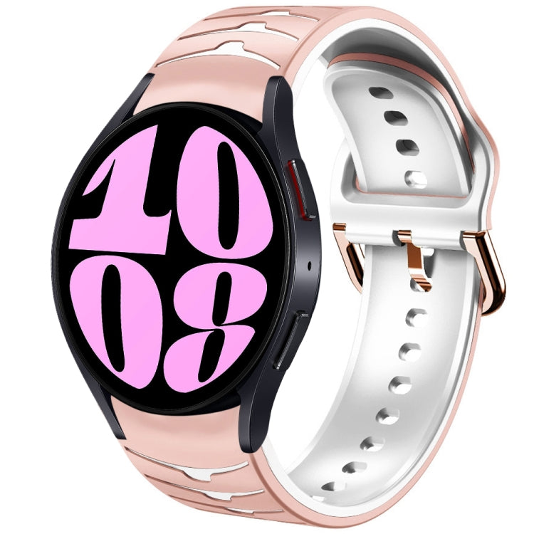 Curved Texture Silicone Watch Band, For Samsung Galaxy Watch 6 Classic 47mm, For Samsung Galaxy Watch 6 44mm, For Samsung Galaxy Watch 6 40mm