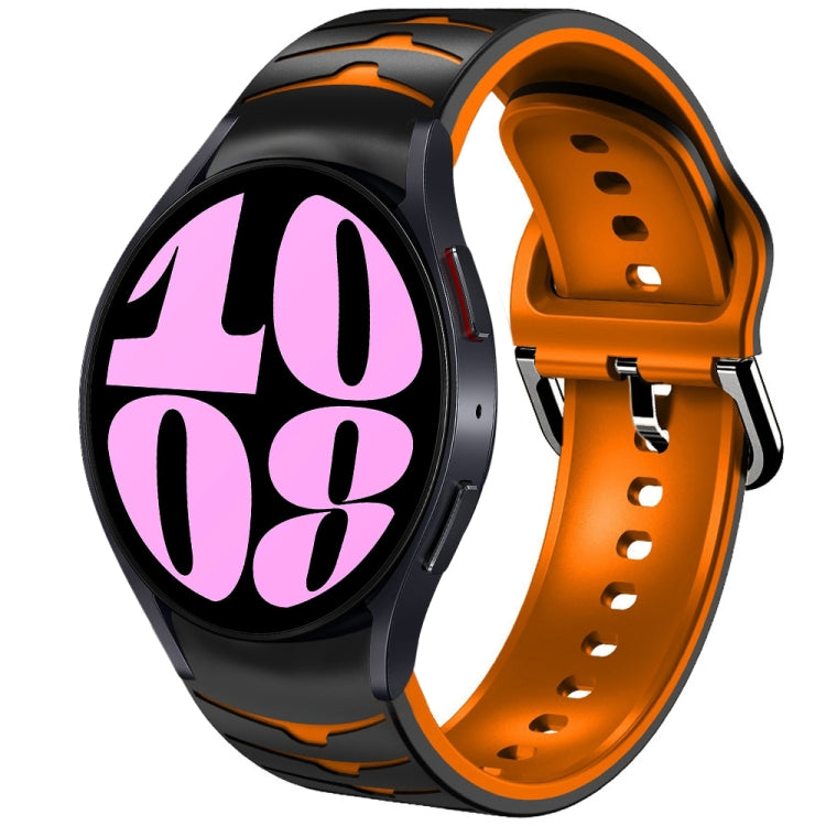 Curved Texture Silicone Watch Band, For Samsung Galaxy Watch 6 Classic 47mm, For Samsung Galaxy Watch 6 44mm, For Samsung Galaxy Watch 6 40mm