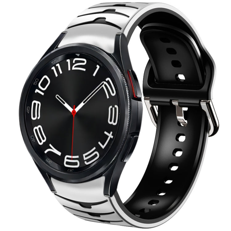 Curved Texture Silicone Watch Band, For Samsung Galaxy Watch 6 Classic 43mm, For Samsung Galaxy watch 5 Pro Golf Edition, For Samsung Galaxy watch 5 Golf Edition
