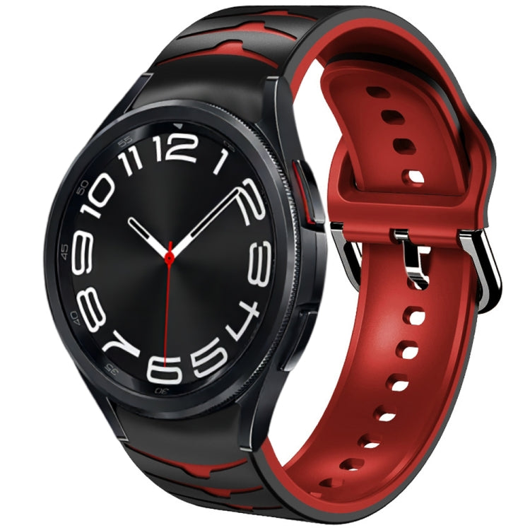 Curved Texture Silicone Watch Band, For Samsung Galaxy Watch 6 Classic 43mm, For Samsung Galaxy watch 5 Pro Golf Edition, For Samsung Galaxy watch 5 Golf Edition